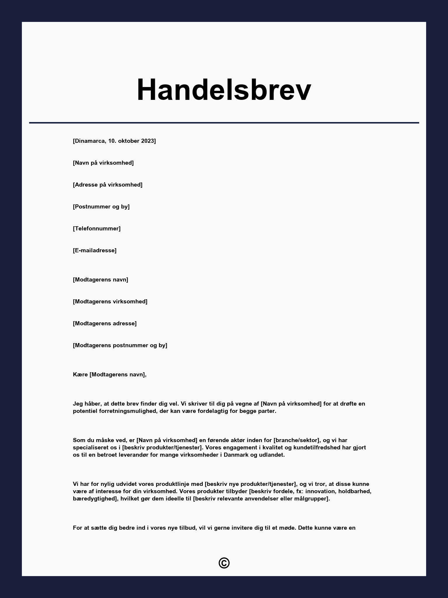 Handelsbrev